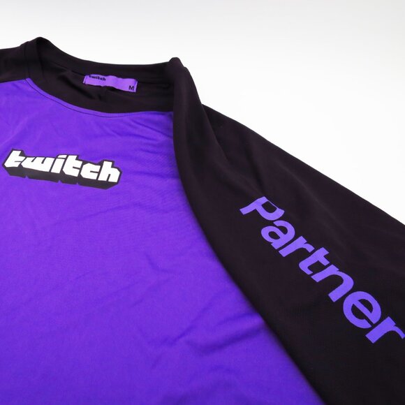 Twitch Partner Jersey TwitchCon 2019 Exclusive Size M Purple Black - Picture 5 of 14
